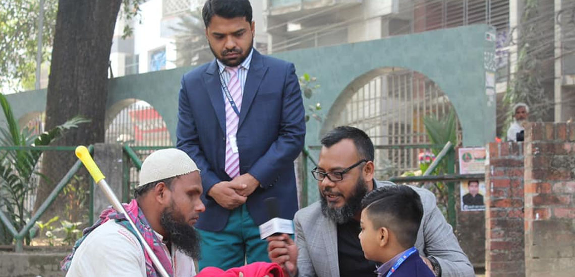 Winter clothes distribution to poor
